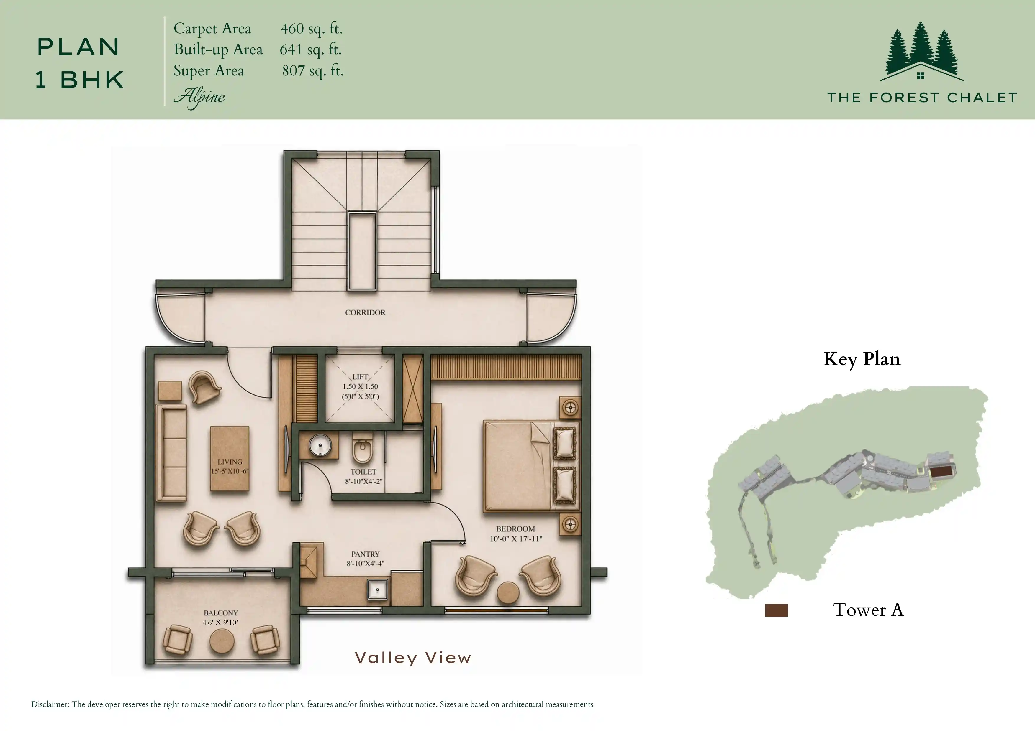 1BHK Floor Plan